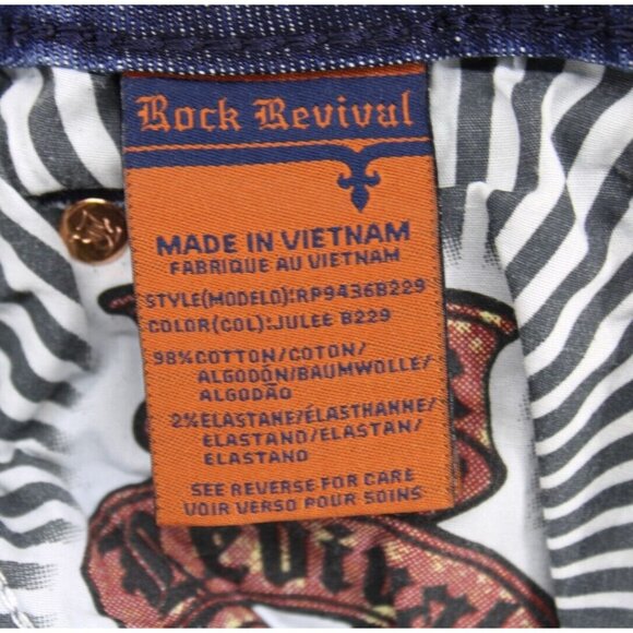 Rock Revival Women's Julee Boot Cut Denim Blue Jeans Sz 32x32 NEW - Picture 13 of 15